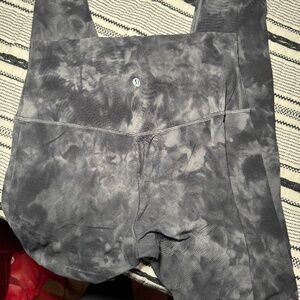 lululemon Align Pant 28 Diamond Dye Pitch Grey Graphite Grey, Size 8